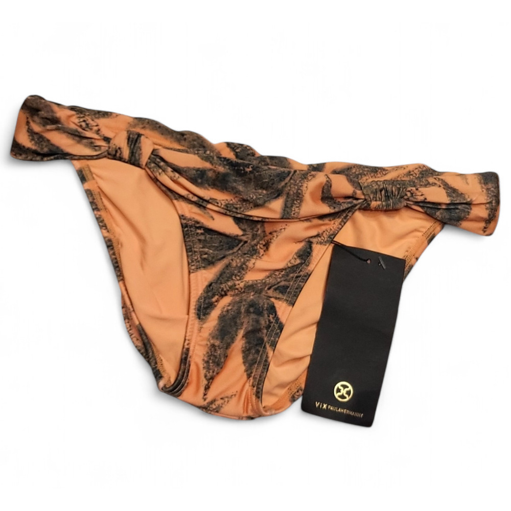 NWT VIX by Paula Hermanny Tropicus Bia Tube Bikini Bottom Full Women's‎ Size XS